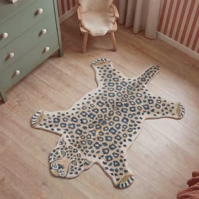 Waschbarer Kinderteppich - Wild Panther Natur