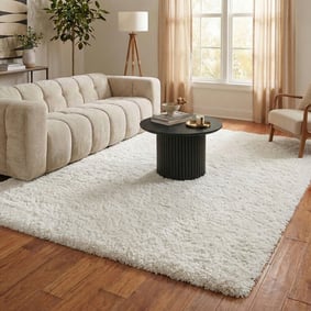 Shaggy Teppich - Blaze Weiß