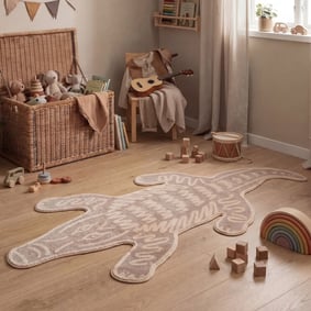 Waschbarer Kinderteppich - Raf Croco Braun