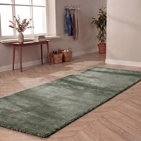 Waschbarer Läufer - Clean Grün