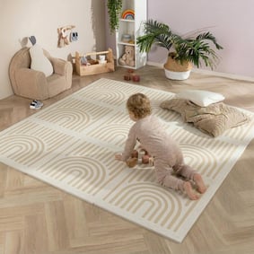 Puzzlematte - Alfie XL Grid Beige