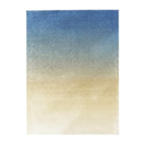 Teppich Abstrakt - Mellow Blau Gelb - sfeer