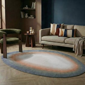 Teppich Organisch - Mellow Blau Terra