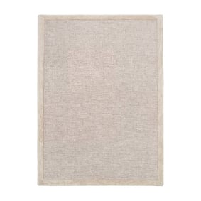 Kurzflor Teppich - Elena Border Taupe - product