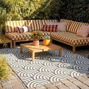 In- & Outdoor Teppich - Summer Arch Grau