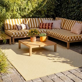 In- & Outdoor Teppich - Summer Retro Gelb