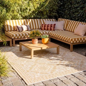 In- & Outdoor Teppich - Summer Oriental Gelb
