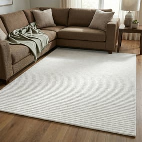 Kurzflor Teppich - Juliette Stripes Creme