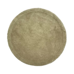 Wollteppich Rund - Isara Border Olivgrün - product