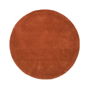 Wollteppich Rund - Isara Border Terracotta - product