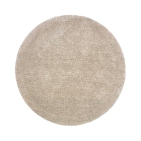 Wollteppich Rund - Isara Border Creme - product