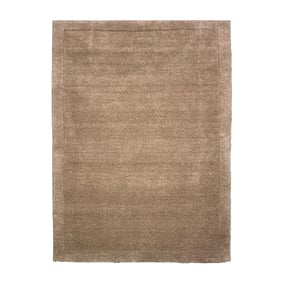 Wollteppich - Isara Border Braun - sfeer
