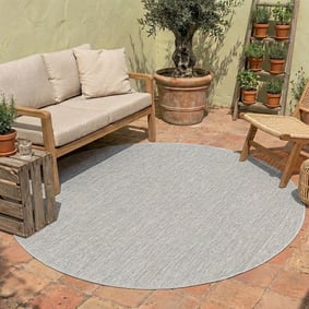 In- & Outdoor Teppich Rund - Costa Dunkelgrau