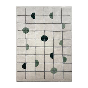 Geometrischer Teppich - Brunello Circles Grün - product