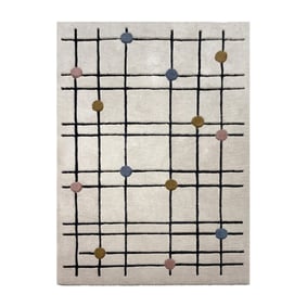 Geometrischer Teppich - Brunello Dots Bunt - product