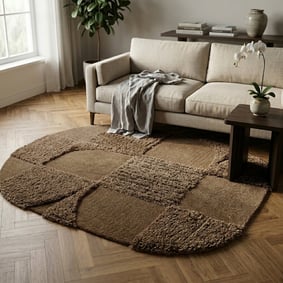 Teppich Organisch - Odette Shapes Braun