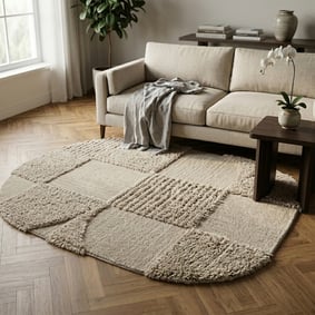 Teppich Organisch - Odette Shapes Taupe