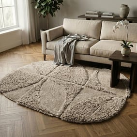 Teppich Organisch - Odette Curves Taupe