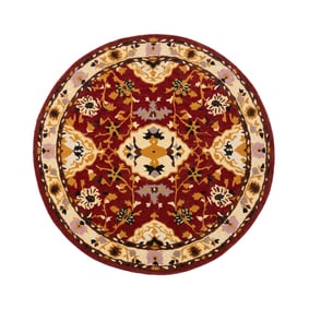 Teppich Vintage Rund - Valentina Rot - sfeer