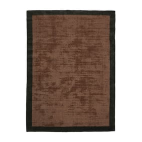 Kurzflor Teppich - Lucien Border Rost - sfeer