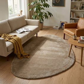 Teppich Organisch - Isara Border Braun
