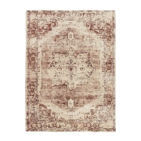 Vintage teppich - Kyra Medaillon Braun - sfeer