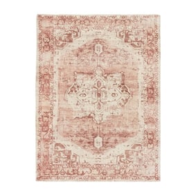 Vintage teppich - Kyra Medaillon Rosa - product