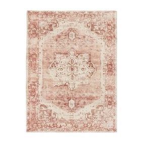 Vintage teppich - Kyra Medaillon Rosa - sfeer