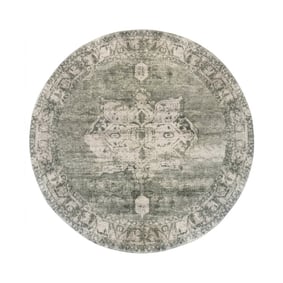 Teppich rund vintage - Kyra Medaillon Grün - product