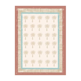 Outdoor-Teppich - Oasis Palm Blau Rot - product