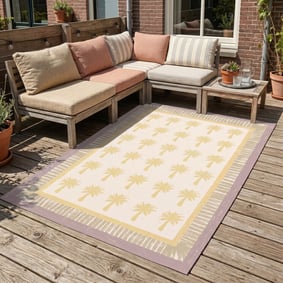 Outdoor-Teppich - Oasis Palm Gelb Lila