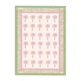 Outdoor-Teppich - Oasis Palm Rosa Grün - product