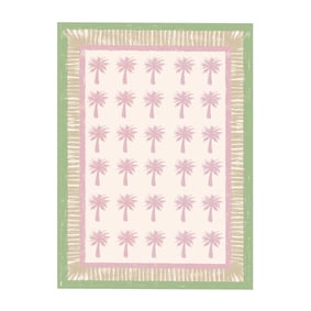 Outdoor-Teppich - Oasis Palm Rosa Grün - sfeer