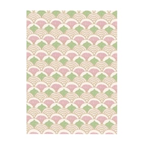 Outdoor-Teppich - Oasis Shell Rosa Grün - sfeer
