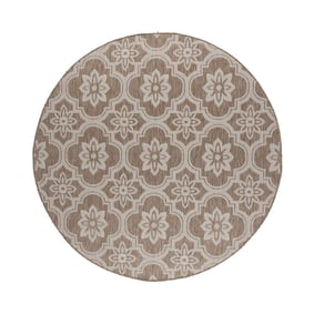 In- & Outdoor Teppich Rund - Rio Flower Beige - product