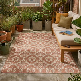 In- & Outdoor Teppich - Rio Flower Rosa