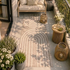 Balkonteppich - Sierra Arches Beige Creme