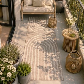 Balkonteppich - Sierra Arches Beige Creme