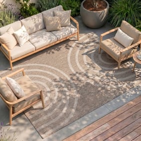 In- & Outdoor Teppich - Sierra Arches Beige Creme