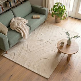 Teppich Wohnzimmer - Charm Shapes Beige