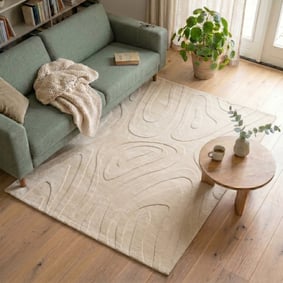 Teppich Wohnzimmer - Charm Shapes Beige