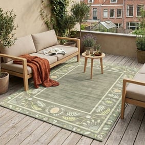 Outdoor-Teppich - Maui Border Grün