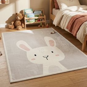 Waschbarer Spielteppich - Simba Bunny Weiß