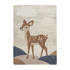 Kinderzimmer Teppich - Balou Hirsch Braun - sfeer