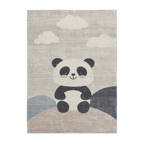 Kinderzimmer Teppich - Balou Panda Schwarz/Weiß - product