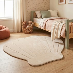 Kinderteppich Waschbar - Coco Muschel Beige