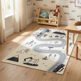 Spielteppich Auto - Dex Road Schwarz