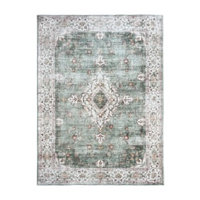 Teppich Vintage - Ember Medaillon Grün - sfeer