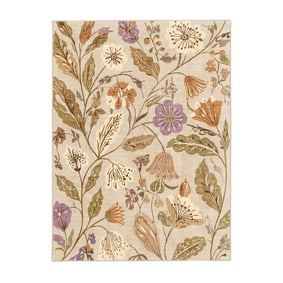 Waschbarer Teppich - Misty Flowers Creme - product