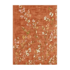 Waschbarer Teppich - Misty Floral Terrakotta - product